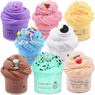 8-balenie setu Butter Slime, antistresových hračiek pre chlapcov, 70 ml
